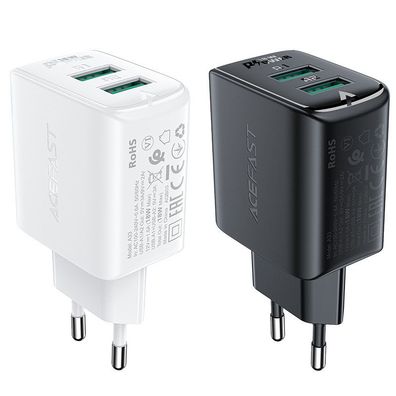 Acefast Ladegerät 2x USB 18W QC 3.0, AFC, FCP Schnell-Ladegerät Quick Charge 3.0