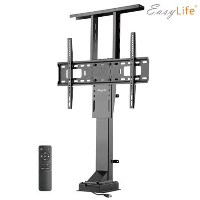 EasyLife - TV Lift / TV Bodenständer elektrisch mit Fernbedienung, 37 bis 65 Zoll,