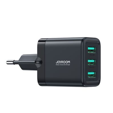 Joyroom JR-TCN02 3xUSB-A 17W 3,4A Netzladegerät - Schwarz