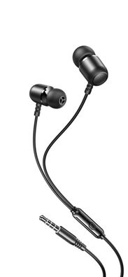 Kabelgebundene Kopfhörer mit 3,5mm Buchse in Schwarz In-Ear-Kopfhörer 1,2m