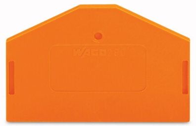 25St. Wago 280-313 Abschluss-u. Zwischenplatte orange 2,5mm dick für 3-Leiter-Klemme