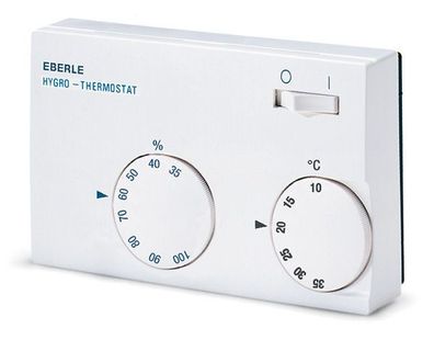 1St. Eberle HYG-E 7001 Hygrothermostat, 10-35C, 35-100%, AC 230V/24V, 1We, 10/5 A, AC