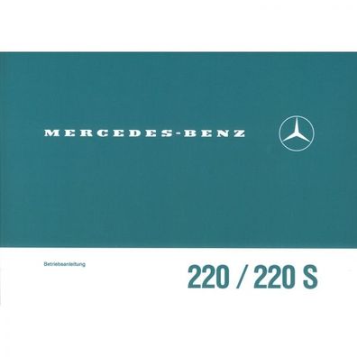 Mercedes-Benz W 111 Typ 200 220S 05.1959-08.1965 Bedienungsanleitung