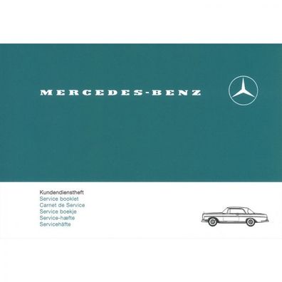 Mercedes-Benz Wartungsheft 1959-1967 Serviceheft Scheckheft