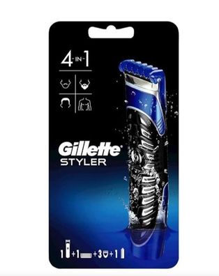 Gillette Styler 4-in-1 Trimmer mit Aufsätze Rasierer mit Klinge Neu und OVP