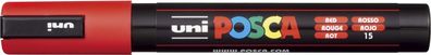 uni-ball PC-5M R Pigmentmarker POSCA rot