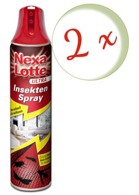 2 x NEXA LOTTE® Ultra Insekten Spray, 400 ml