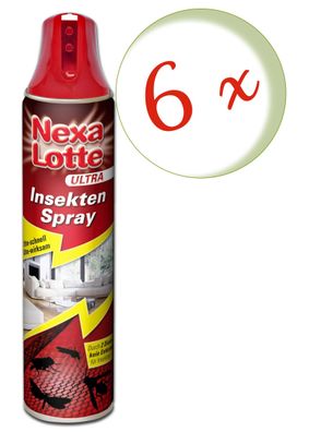 6 x NEXA LOTTE® Ultra Insekten Spray, 400 ml