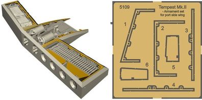 CMK 1:32 Tempest-Armament set f. starboard side wi