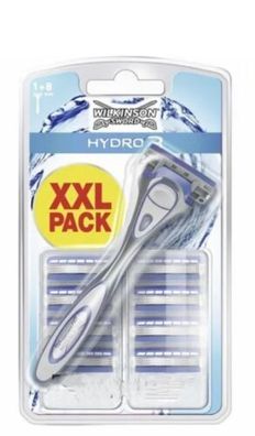 9x Wilkinson Sword Hydro 3 Rasierklingen plus Rasierer OVP