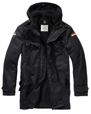 Brandit Jacke BW Parka Flag in Black