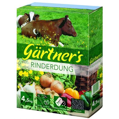 gpi Gärtner´s Biogarten Rinderdung 4,5 kg