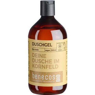 benecos 3x benecosBIO Duschgel BIO-Hafer - DEINE DUSCHE IM Kornfeld 500ml