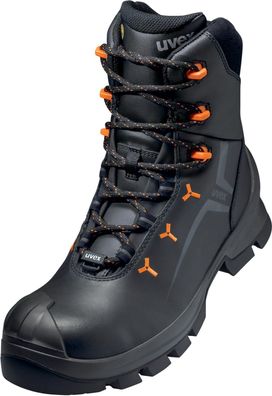 Uvex 2 Stiefel S3 65303 Schwarz, Orange (65303)