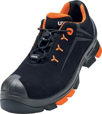 Uvex 2 Halbschuhe S3 65082 Schwarz, Orange (65082)