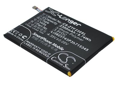 Ersatzakku - CS-ZTF230SL - ZTE grand S Flex / Li3823T43P3h715345 - 3,8 Volt 2300mA