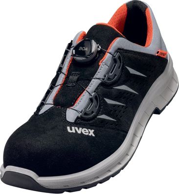 Uvex 2 Trend Halbschuhe S1P 69082 Schwarz, Grau, Rot (69082)