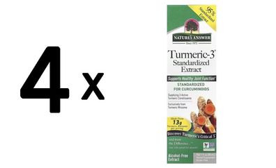 4 x Turmeric-3 Standardized Extract - 30 ml