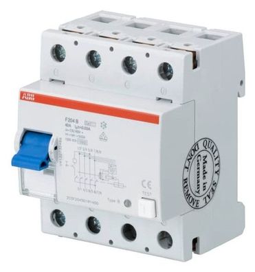 1St. ABB FI F204B+63/0.03 FI-Schutzschalter 4P