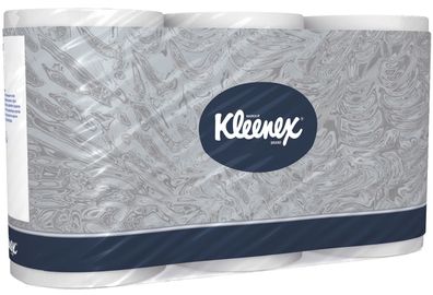 Kleenex® 8440 Kleinrollen Toilet Tissue - 3-lagig, geprägt, super-hochweiß, 6 Rollen