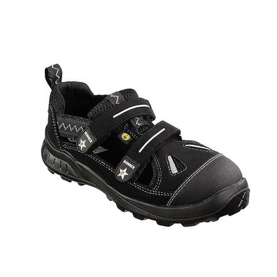 RUNNEX S1-ESD-Sicherheitshalbschuh TeamStar Schwarz/Silber