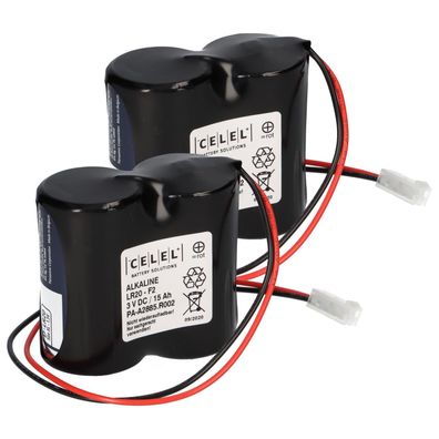 Ersatzbatterie kompatibel ABUS Security-Center für 2WAY-Funksirene 2x2er Set Panas