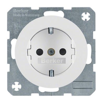 1St. Berker 47232089 Steckdose mit erhöhtem Berührungsschutz R.1/R.3 polarweiß glänze