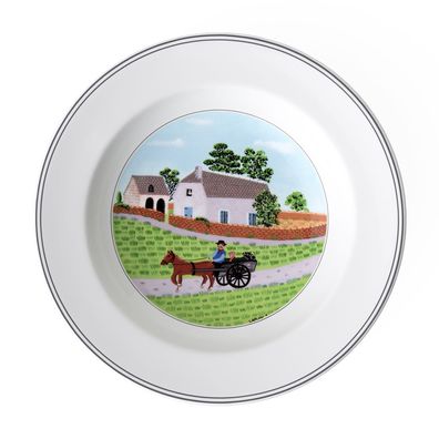 Villeroy & Boch Design Naif Suppenteller Bauer Premium Porcelain bunt 1023372702