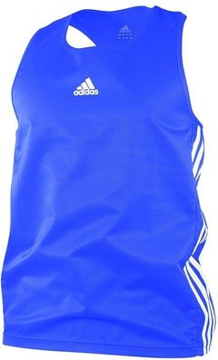 adidas Amateur Boxen leichtes Tank Top Blau/Weiß