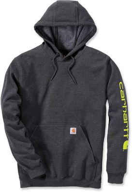 Carhartt Sweatshirt Sleeve Logo Hooded Sweatshirt Carbon Heather