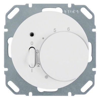 1St. Berker 20302089 Temp.-Regler mit Öffner Zentralstück. Wippsch. u. LED R.1/R.3 po