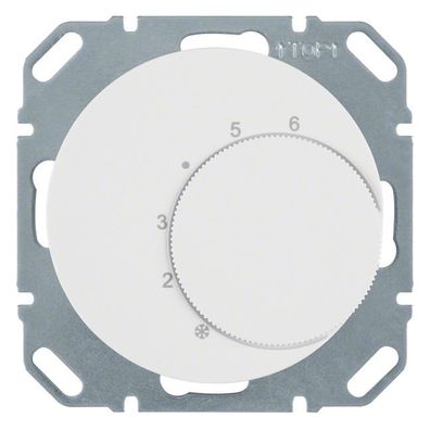 1St. Berker 20262089 Temperaturregler mit Wechsler und Zentralstück R.1/R.3 polarweiß