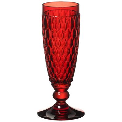 Villeroy & Boch Boston coloured Sektglas red Kristallglas rot 1173090070