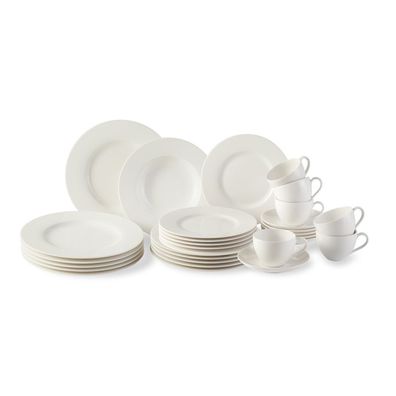 vivo - Villeroy & Boch Group Basic White Kombiset 30tlgEC Premium Porcelain weiß