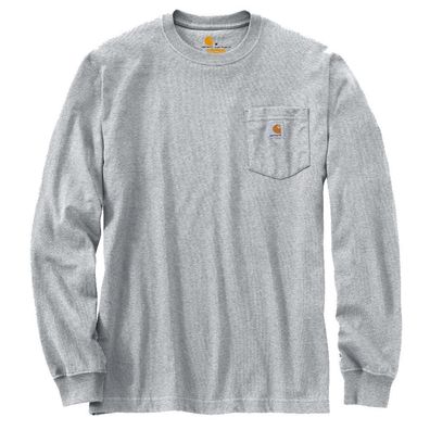 Carhartt Longsleeve Workwear Pocket T-Shirt L/S Heather Grey