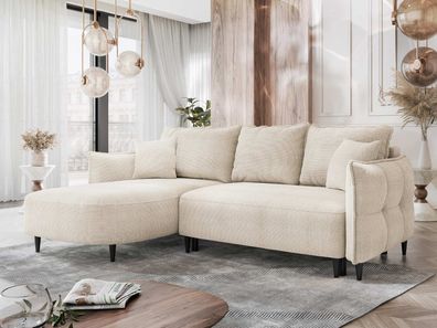 Ecksofa Kripis mit Bettkasten und Schlaffunktion Couchgarnitur Wohnzimmer Couch