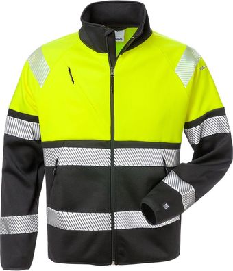 Fristads Warnschutz-Jacke High Vis Sweatjacke, Kl. 1 4517 SSL Warnschutz-Gelb/Sch