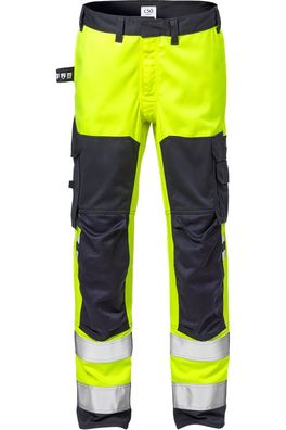 Fristads Flamestat High Vis Stretch-Hose, Kl. 2 2161 ATHF Warnschutz-Gelb/Marine