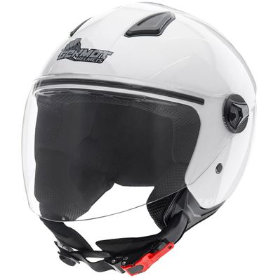 Germot Motorrad Helm GM 196 Jethelm White