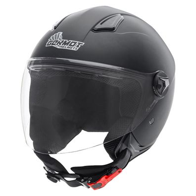 Germot Motorrad Helm GM 196 Jethelm matt Black