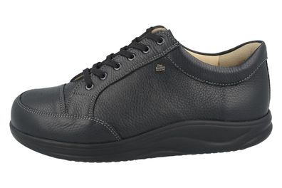 FINN Comfort Finnamic Huelva Herren Halbschuhe schwarz Bison Glattleder