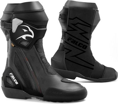 Falco Motorrad Stiefel Elite GP Schwarz