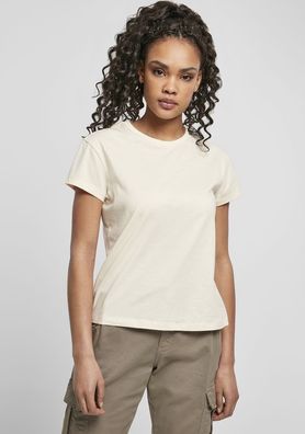 Urban Classics Damen T-Shirt Ladies Basic Box Tee Whitesand