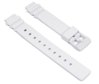 Casio Uhrenarmband 14mm Resin weiß, glänzend für LRW-200H LRW-200H