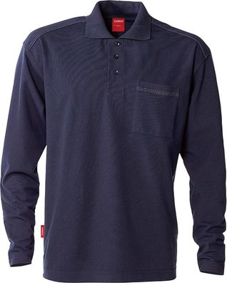 Kansas Longsleeve Poloshirt Langarm 7393 PM Marineblau