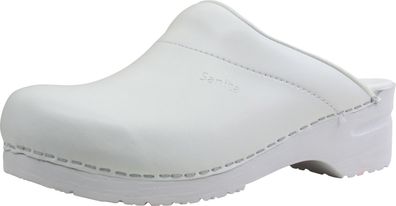 Sanita Damen Offener Clog Original-Karl Pu Open White