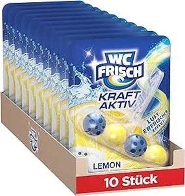 WC Frisch Kraft Aktiv Lemon, 10er Pack - WC Reiniger mit langanhaltendem Duft