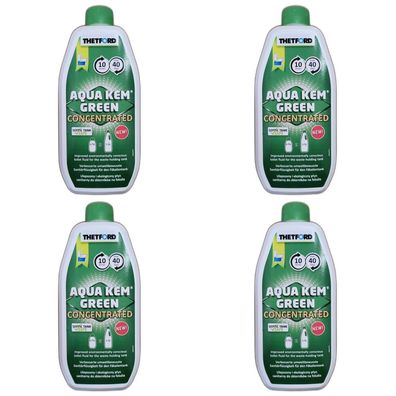 25,52EUR/1l 4 x Thetford Aqua Kem Green 750ml Konzentrat Sanitärflüssigkeit