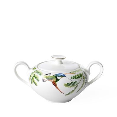 Villeroy & Boch Amazonia Anmut Zuckerdose 6 Pers. Premium Bone Porcelain bunt