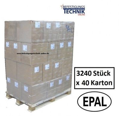 1 Palette EPAL Coilnägel 3,3x90mm EURO Paletten (40 Karton a.3240 Stück) für BeA Bost